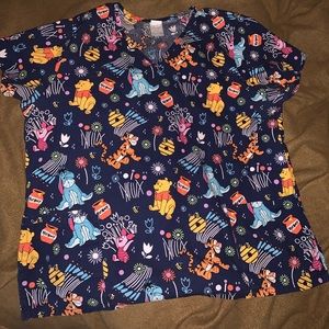 Winnie the Pooh scrub top